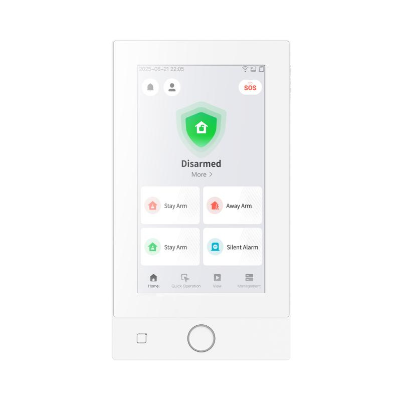 DS-PK670MDW-HWE dotyková 7" zbernicová kláv. AXPRO, biela