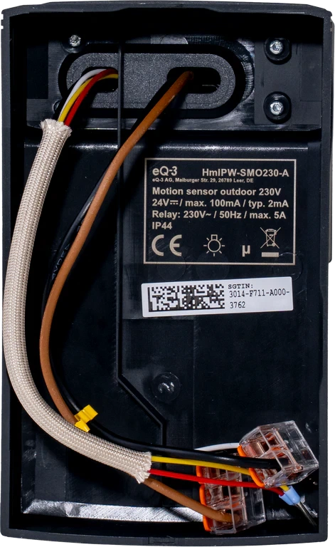 Homematic IP PIR drátový detektor pohybu se senzorem jasu - venkovní, antracit - HmIPW-SMO230-A 3