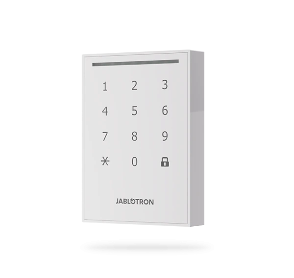 JA-121E-WH Zbernicová vonk. kláves. a čítačks RFID/NFC (biela)