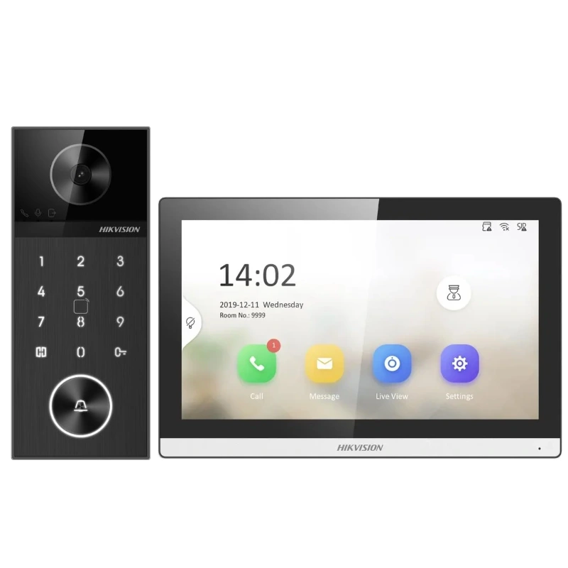 DS-KIS612-P IP kit DS-KV6124-WBE1, DS-KH6350-WTE1, 2x zdroj, SD