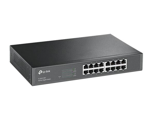 TL-SG1016D 16× Gigabit RJ45 Ports