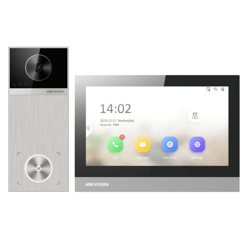 DS-KIS613-S IP kit DS-KV6114-MWBE1, DS-KH8380-WTE1, 2x zdroj, SD