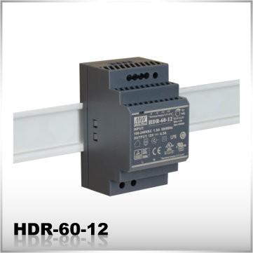 EXHDR6012 12V5A zdroj na DIN listu 12V4,5A