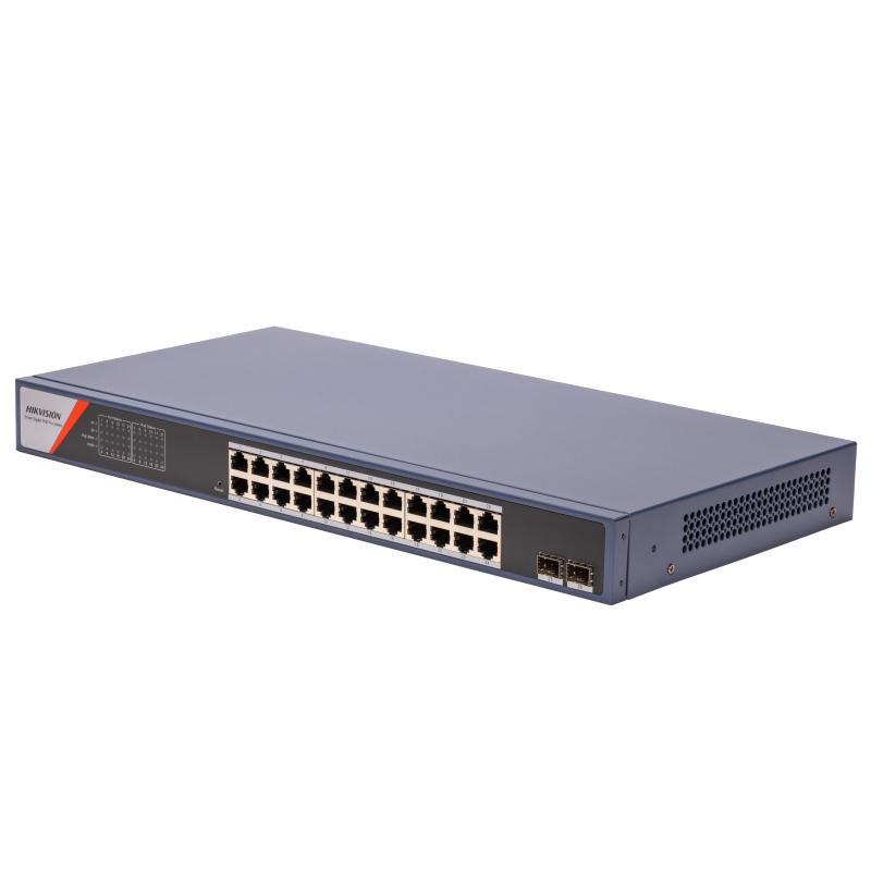 DS-3E1526P-SI-24P2F 24x1Gb PoE+2x1Gb optika, smart switch, 370W 1