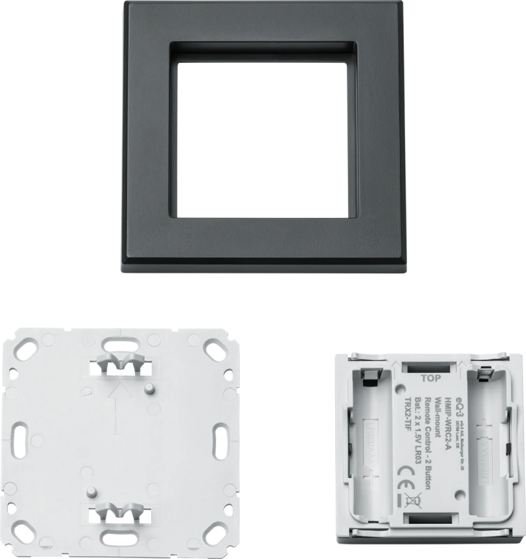 Homematic IP Nástenný diaľkový ovládač - 2 tlačídlá, antracit - HmIP-WRC2-A-2 9