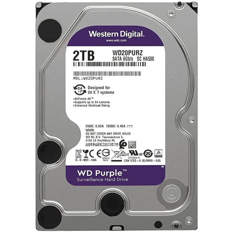 HDD2TBPurple 2TB HDD Western Digital