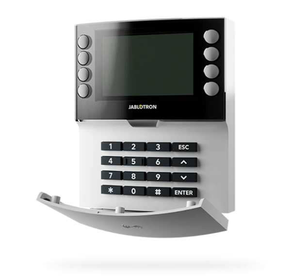 JA-155E Bezdr. štvorsegm.kláv. s displejom a RFID čítačka(biela)