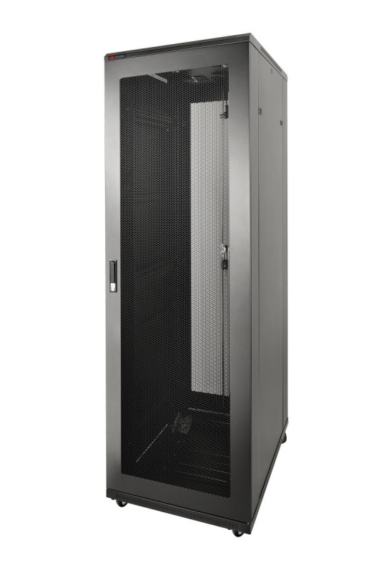 DS-XS8042-E/DW rack 19" 42U 800x1000x2050, plech, čierny