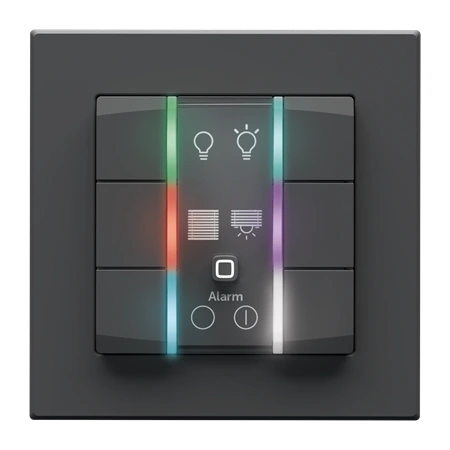 Homematic IP Nástěnný dálkový ovladač - 6 tlačítek, 230 V, antracit - HmIP-WRC6-230-A