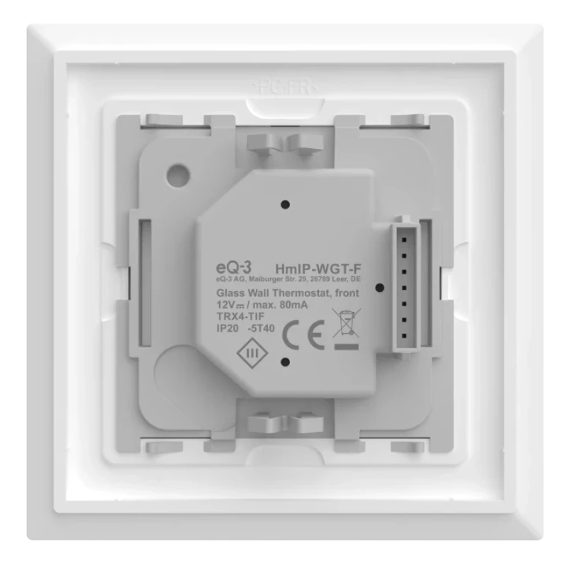 Homematic IP Sklenený nástenný termostat so senzorom CO2 - HmIP-WGTC 7