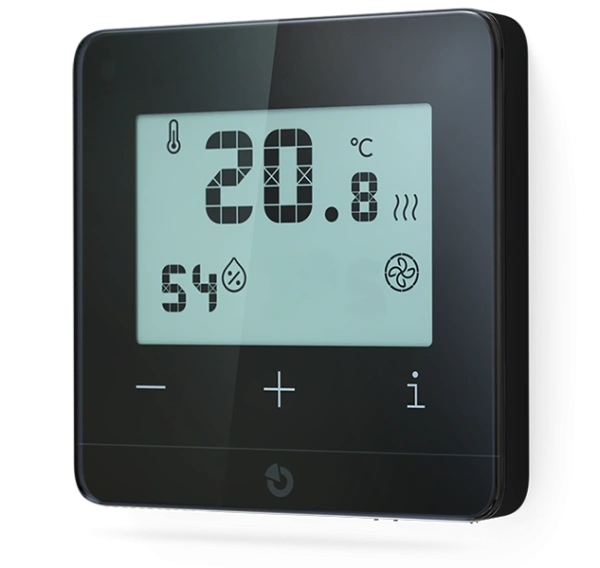 JB-111TP-AN Zbernicový izbový termostat, antracit