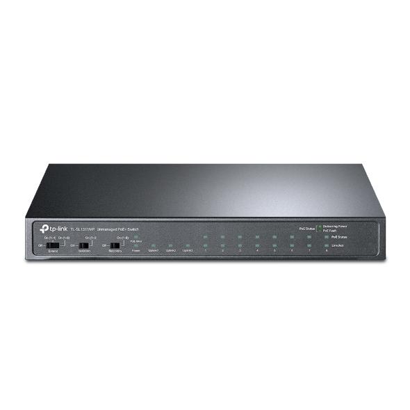 TL-SL1311MP 8×10/100 Mbps PoE+, 2×Gigabit Non-PoE, 1×Gigabit SFP