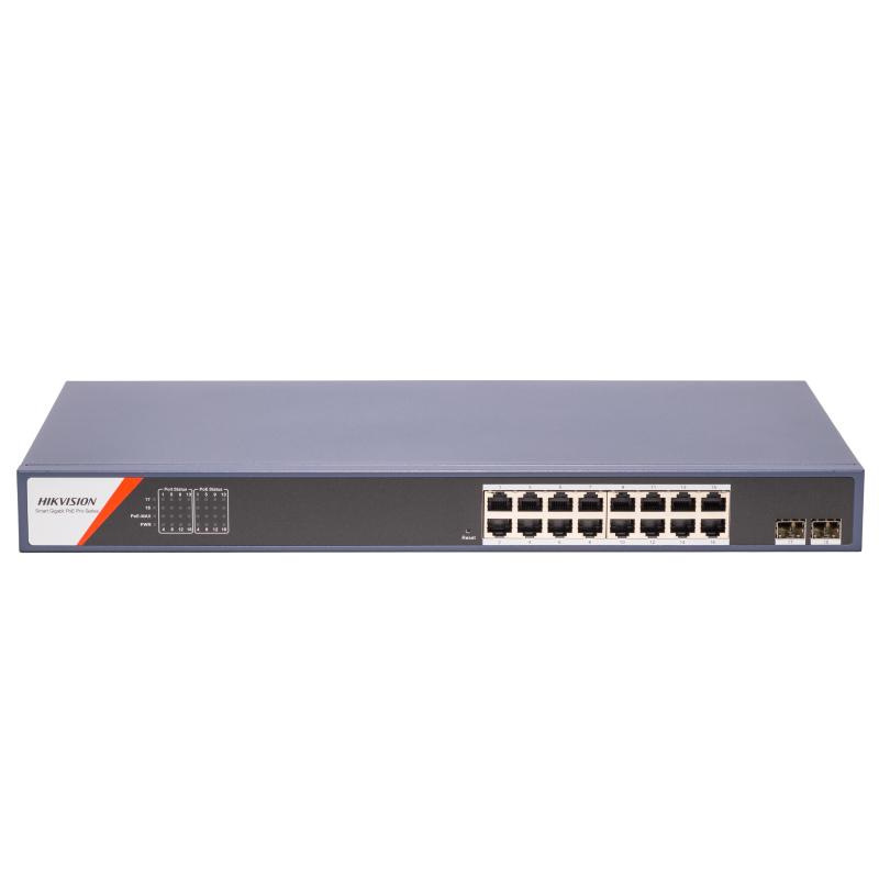 DS-3E1518P-SI-16P2F 16x1Gb PoE, 2x1Gb SFP