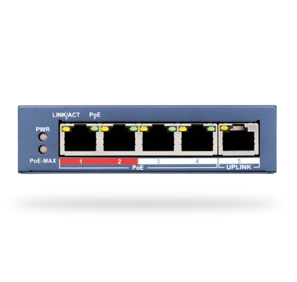 JI-114Z PoE Switch 4-portový