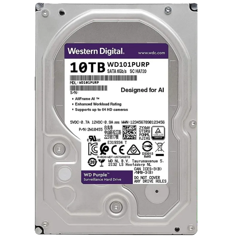 HDD10TBPurple 10TB HDD Western Digital