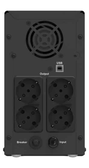 DS-UPS2000-R záložný zdroj 2000VA/1200W,2x12V/9Ah 1