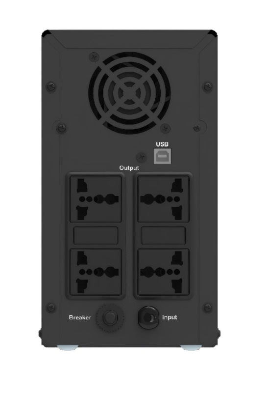 DS-UPS2000-R záložný zdroj 2000VA/1200W,2x12V/9Ah 1