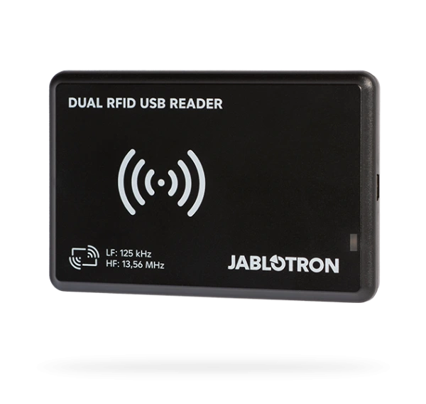 JA-191T Duálna USB čítačka (RFID / MiFare) kariet a čipov pre PC