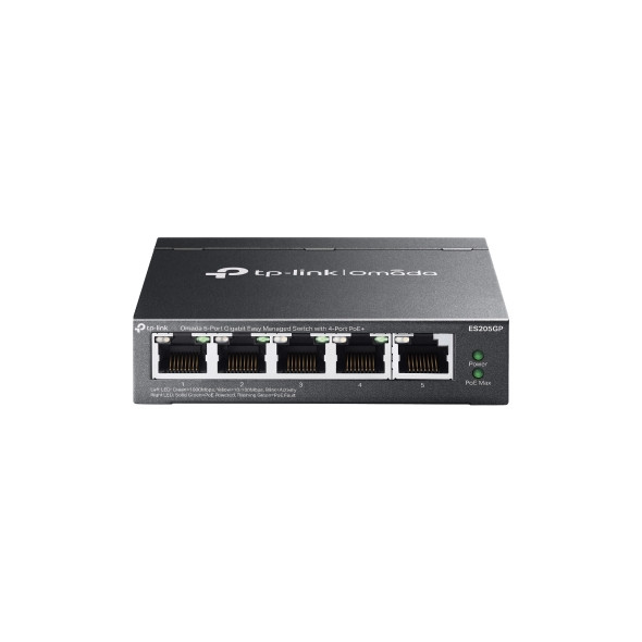 ES205GP 5× Gigabit RJ45 4xPoE Ports