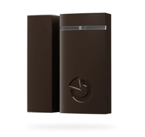 JA-111MB Zbernicový magnetický mini detektor otvorenia (hnedý)