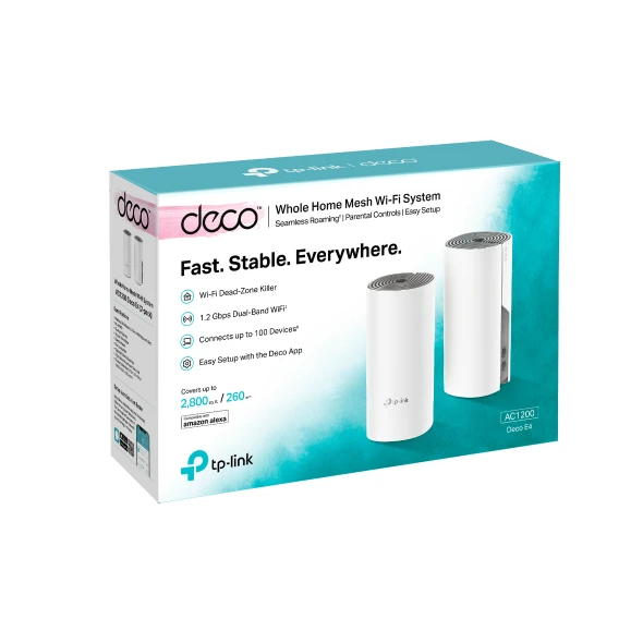 TL Deco E4(2-Pack) AC1200 Domáci Mesh Wi-Fi System 1