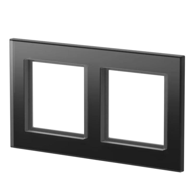 Homematic IP Sklenený rámček – 2-násobný, čierny - HmIP-GF2-A 1