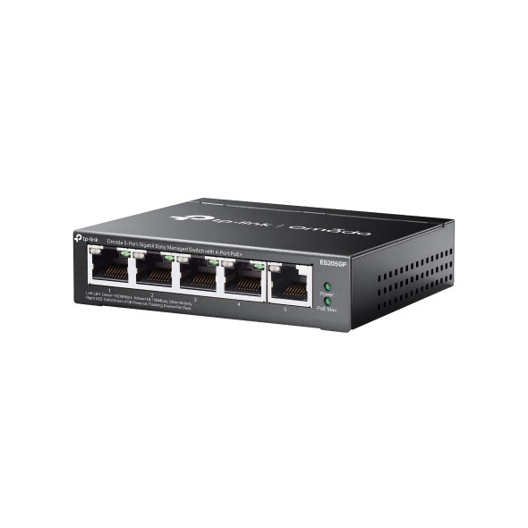 ES205GP 5× Gigabit RJ45 4xPoE Ports 4