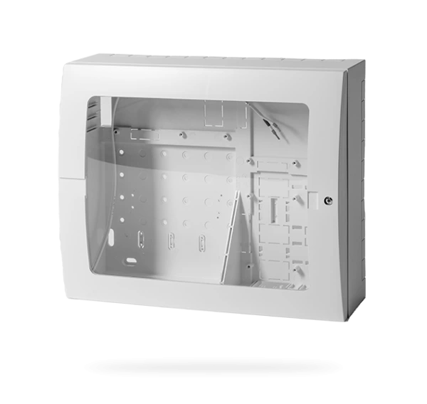 PP-CENTRBOX-L Upravený kryt na ústrednu s plexisklom a podsviet.