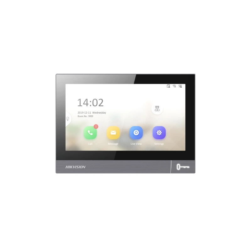 DS-KH8381-WTE1/Flush vnút. IP jedn. 7" WiFi, modul.sys., metal