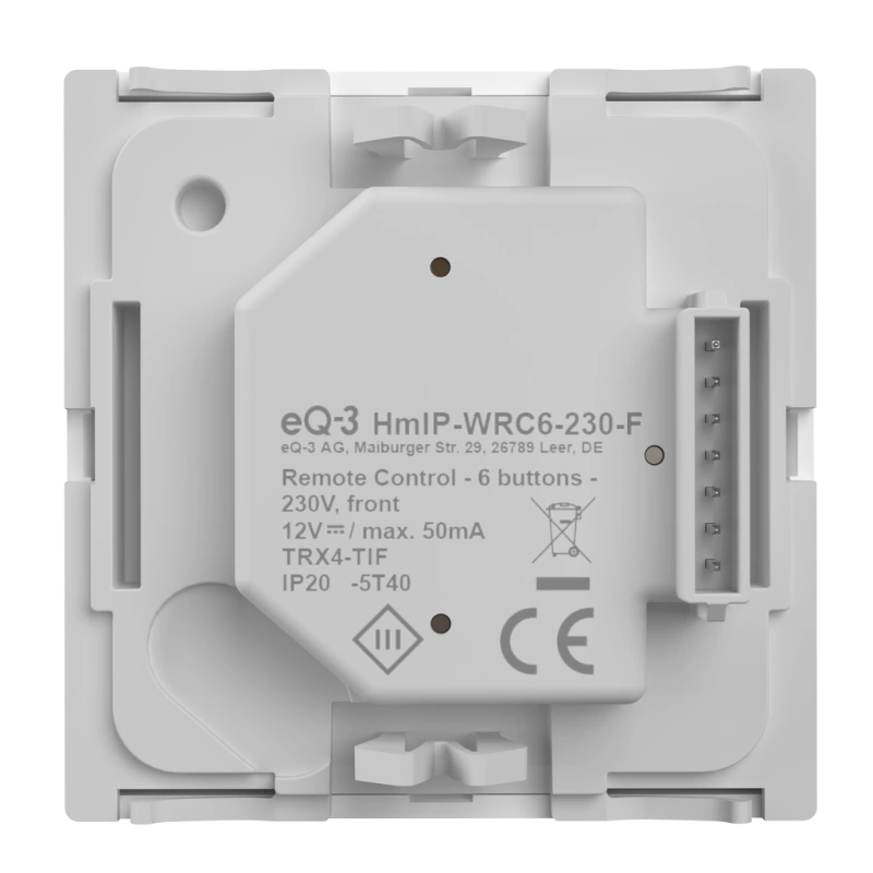 Homematic IP Nástenný dialkový ovládač - 6 tlačidiel, 230 V - HmIP-WRC6-230 17
