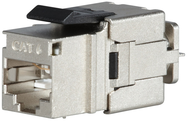 SOLARIX Keystone CAT6 STP RJ45 čierny,tienený, samorezný