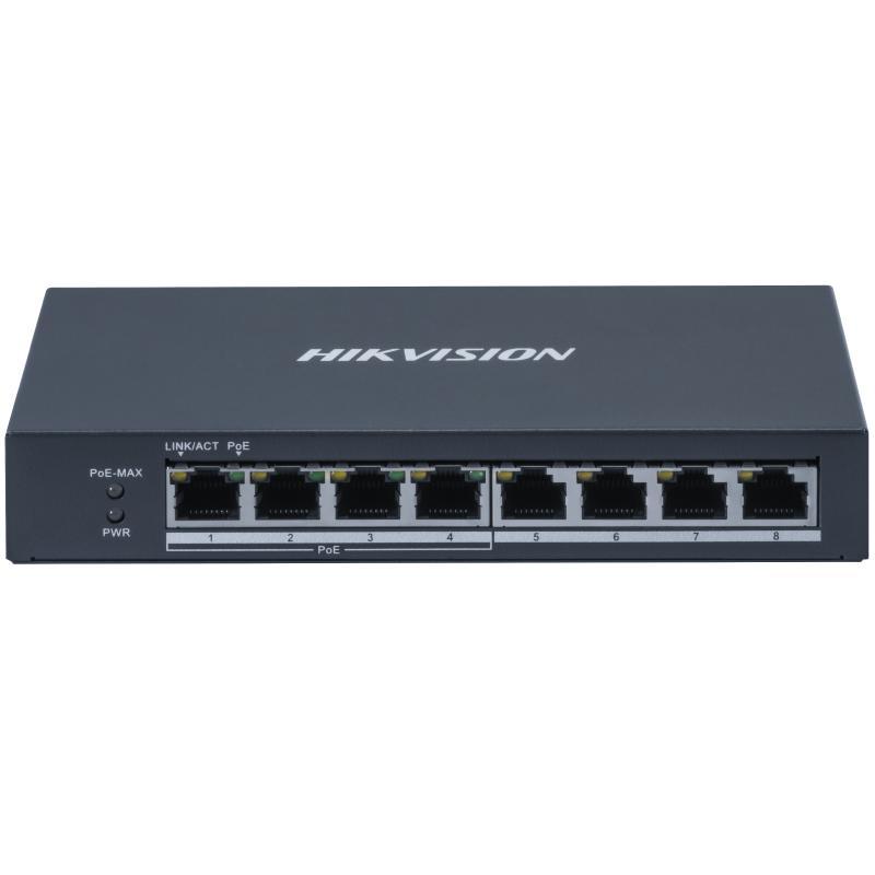 DS-3E0508P-O Switch 4 x Gigabit PoE + 4 x Gigabit RJ45 port