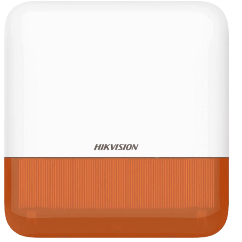 DS-PS1-E-WE bezdrôtová vonkajšia siréna AX PRO oranžová