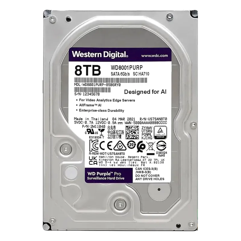 HDD8TBPurple 8TB HDD Western Digital