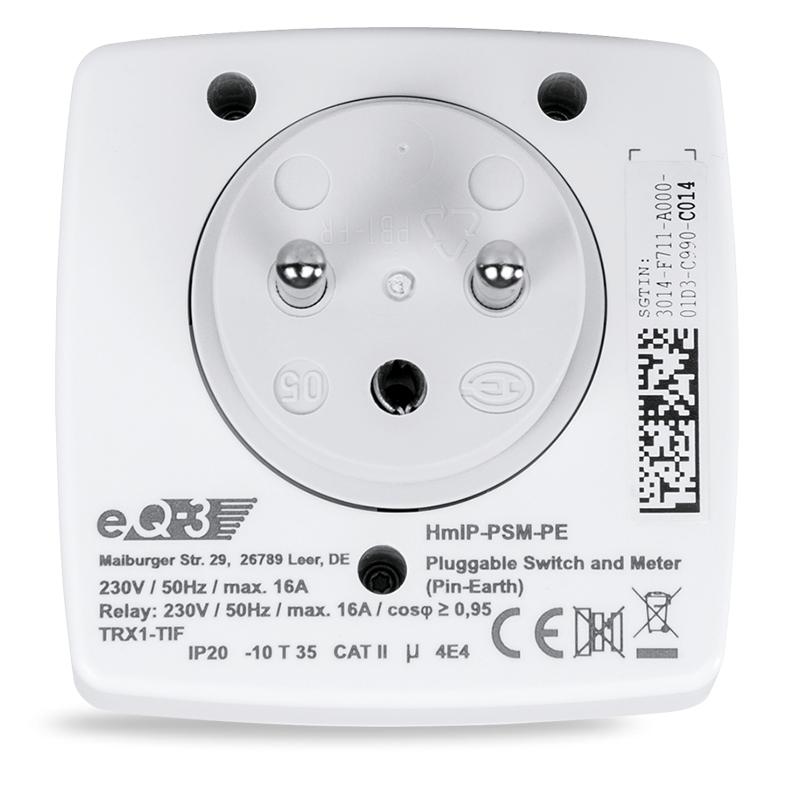 HmIP-PSM-PE Spínaná zásuvka s meraním spotreby 1