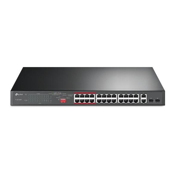 TL-SL1226P 24×10/100 Mbps PoE+, 2×Gigabit Non-PoE, 2×Gigabit SFP