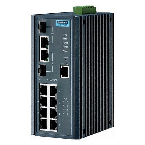 PRA-ES8P2S Ethernet switch, 8xPoE, 2xSFP , Praesensa