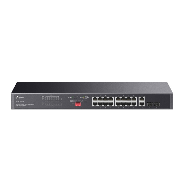 TL-SG1218MP 16×Gbit PoE+ Ports, 2×Gbit Non-PoE Ports, 2xComboSFP