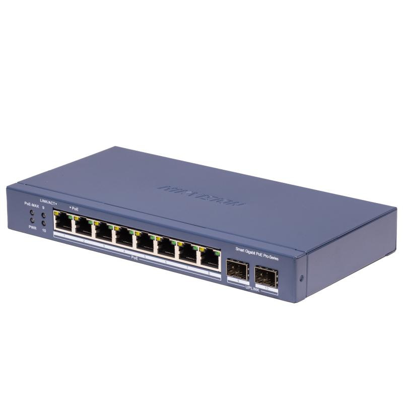 DS-3E1510P-SI-8P2F 8x1Gb PoE, 2x1Gb SFP